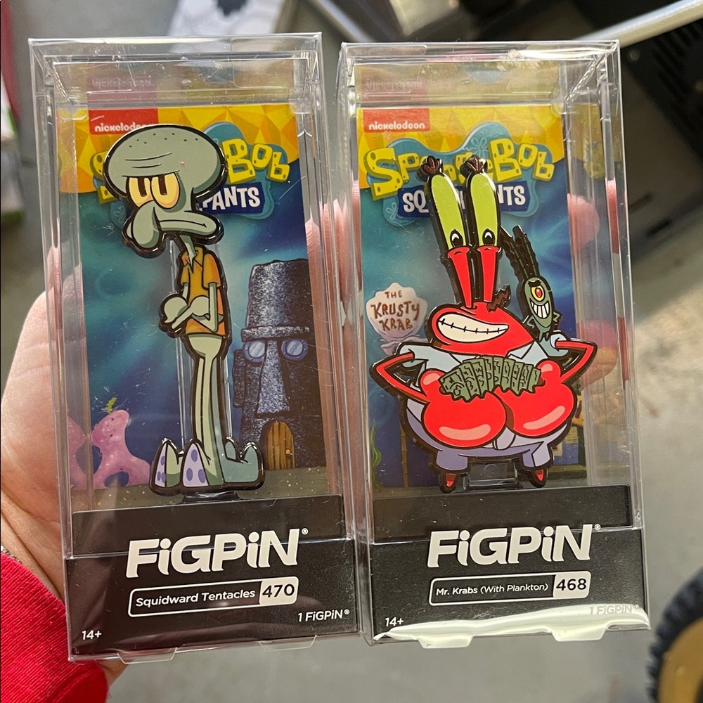 FigPin SpongeBob SquarePants Collectible - Squidward and Mr. Krabs